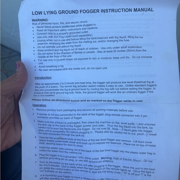 Ground Fog Machine with Remote - Picture 3 of 4